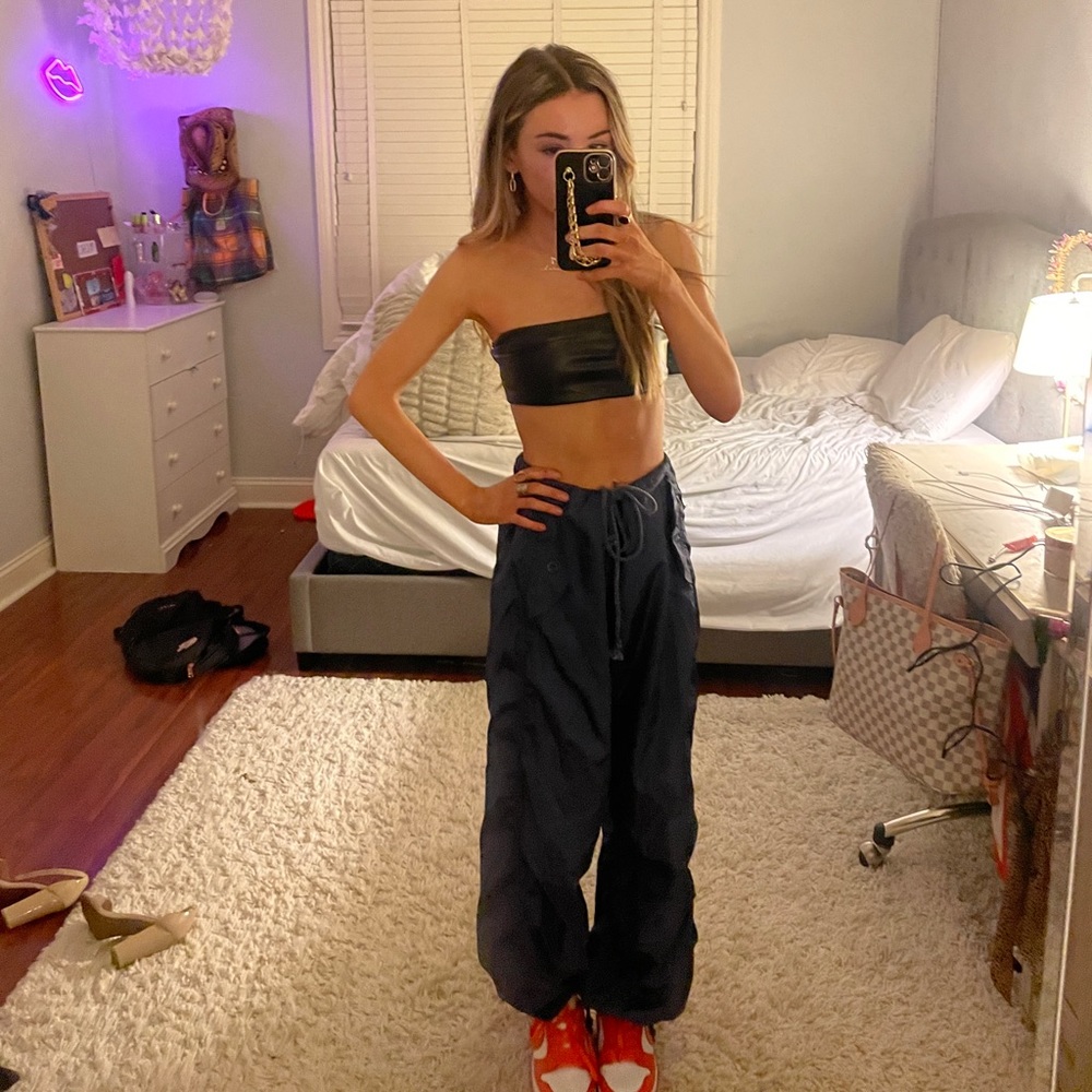 Edited parachute pants navy blue (new with tags)